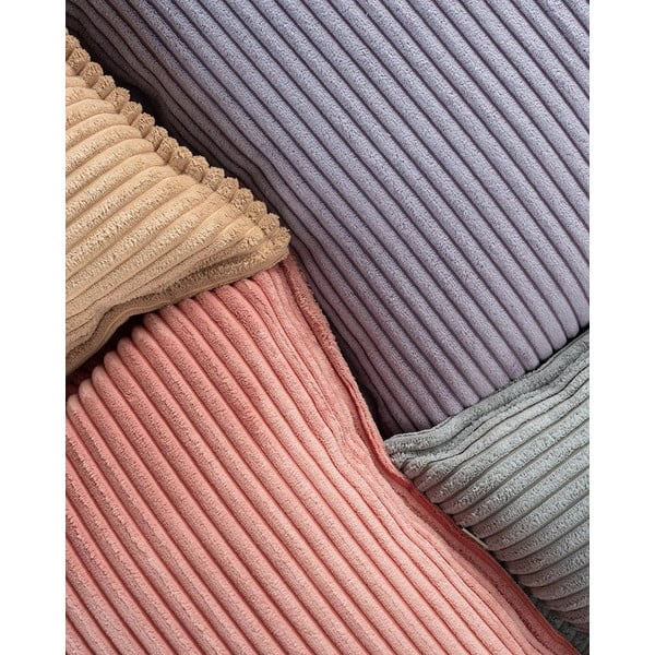 Cuscino per divano da bambini marrone chiaro con rivestimento in velluto a coste Block – Wigiwama-image-3