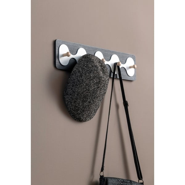 Attaccapanni da parete nero 48 cm Rizar  – PT LIVING-image-1