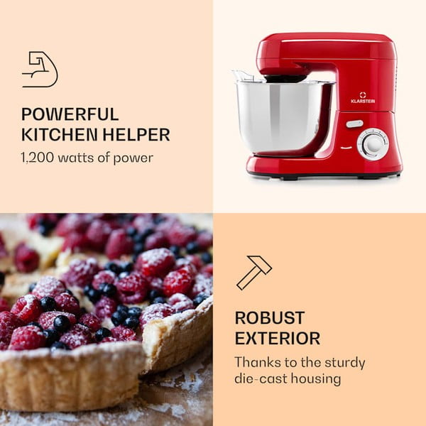 Robot da cucina rosso Bella Robusta - Klarstein-image-1