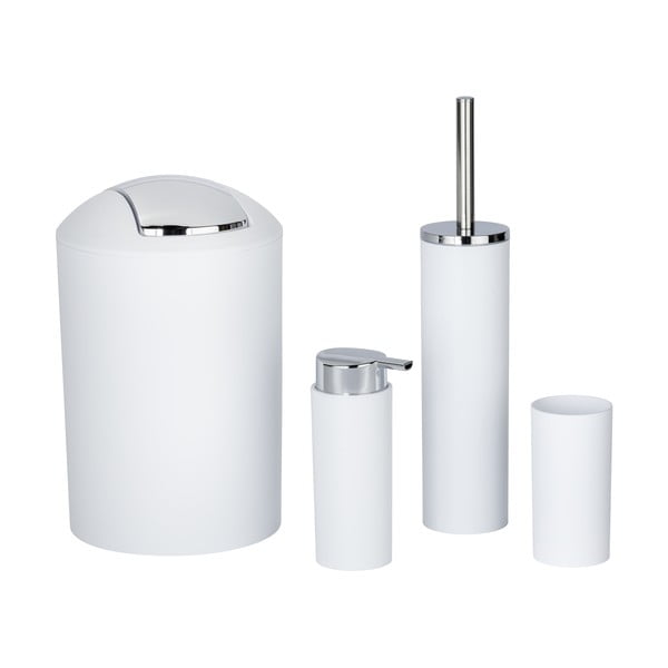 Set di accessori per il bagno bianco in plastica Calvo – Wenko