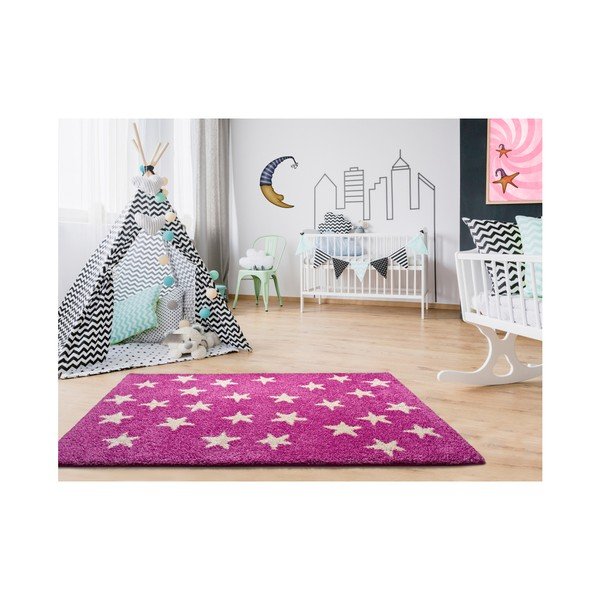 Tappeto per bambini Cuore Rosa, 100 x 150 cm - Universal-image-1