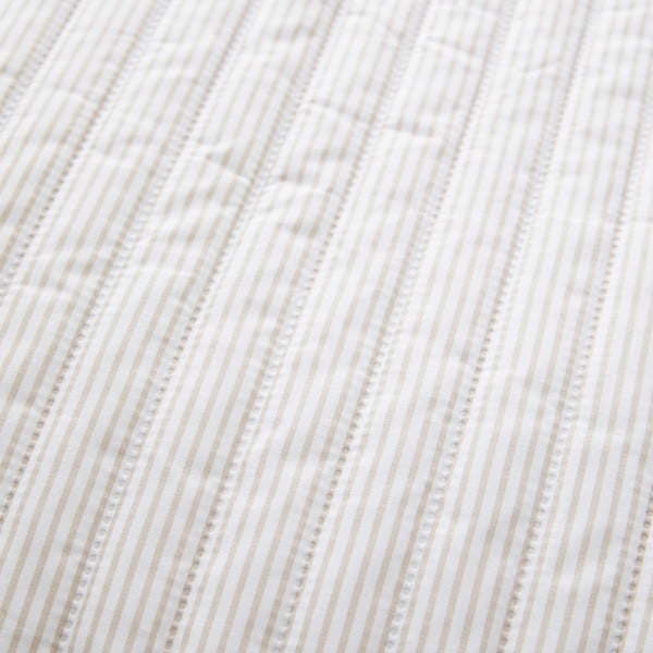 Copriletto beige con rivestimento trapuntato 220x230 cm Stripe – Catherine Lansfield-image-3