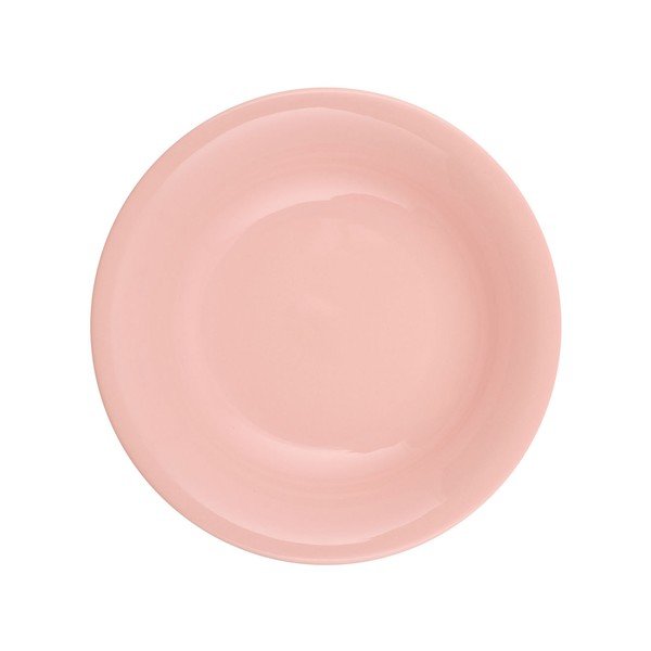 Set di 24 pezzi di piatti in porcellana rosa e bianca Amelia - Kütahya Porselen-image-4