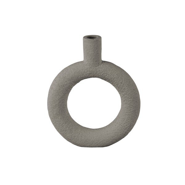 Vaso in poliresina grigio Ring - PT LIVING