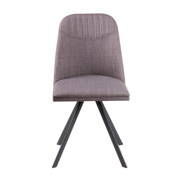 Set di 4 sedie da pranzo girevoli grigio chiaro Cris - sømcasa-image-1