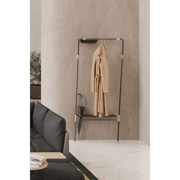 Set da corridoio in metallo nero Lean On Me - UMAGE-image-1