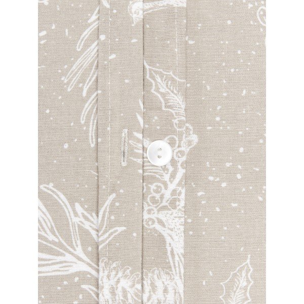 Biancheria da letto in flanella beige per letto singolo , 135 x 200 cm Animal Toile - Westwing Collection-image-3