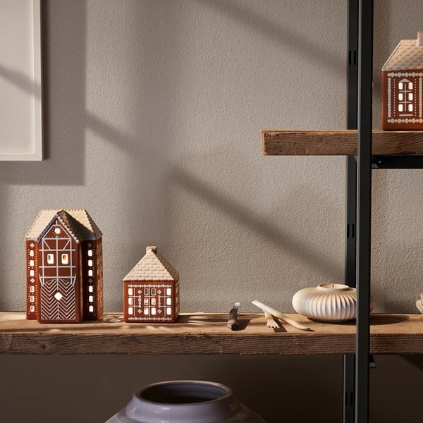 Portacandela in ceramica per lumino Gingerbread Lighthouse – Kähler Design-image-1