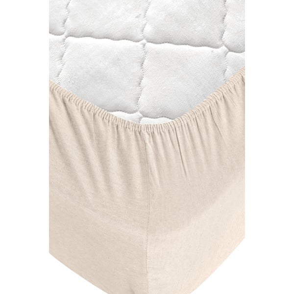 Lenzuola in cotone nero e crema per letto matrimoniale/esteso con lenzuolo 200x220 cm - Mila Home-image-4