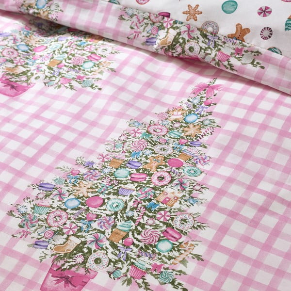 Set copripiumino e federa rosa per letto singolo 135x200 cm Sweets and Treats – Catherine Lansfield-image-4