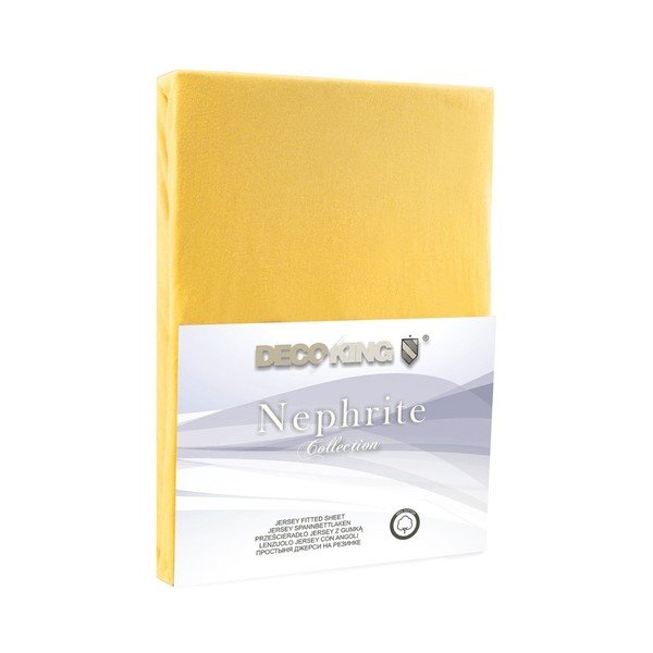 Telo elastico giallo e arancione, 220/240 x 220 cm Nephrite - DecoKing-image-2