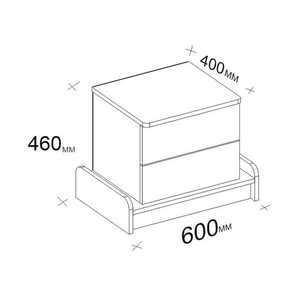 Comodino bianco Marina - Kalune Design-image-3