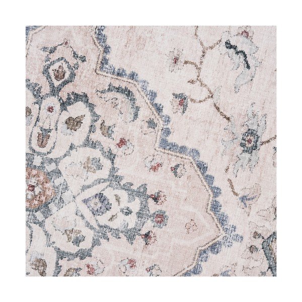 Tappeto rotondo beige/blu polveroso ø 200 cm Havana – House Nordic-image-2