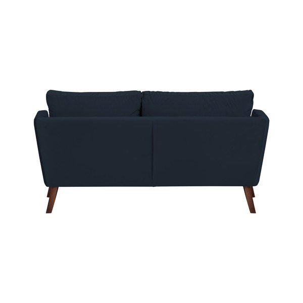Divano blu scuro a tre posti Elena, con lettino all'angolo sinistro - Mazzini Sofas-image-4