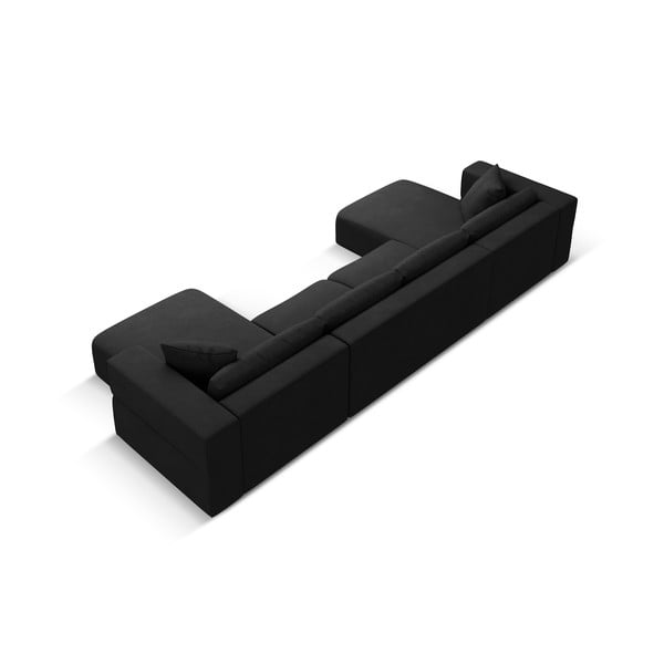 Divano angolare nero a U Esther - Milo Casa-image-3