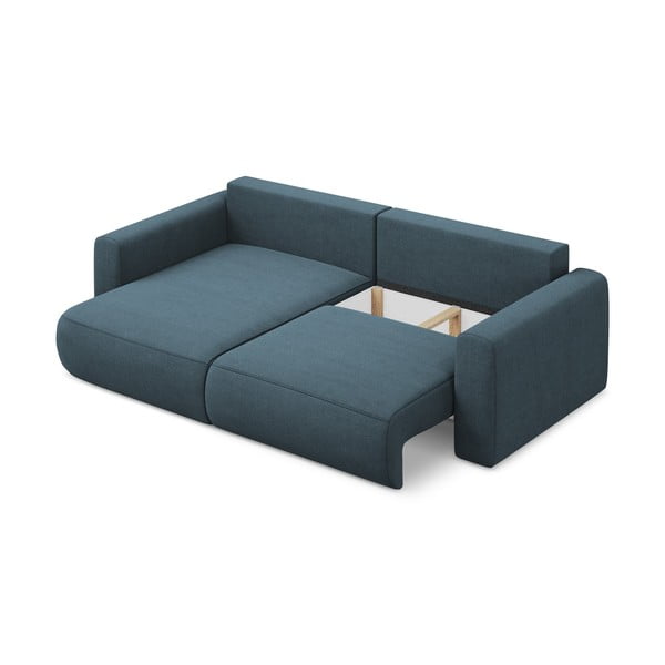 Divano angolare blu allungabile/con contenitore (con penisola a sinistra/con chaise lounge) Kapua – Makamii-image-3