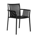 Set di 2 sedie nere da giardino in plastica Tulsa - House Nordic