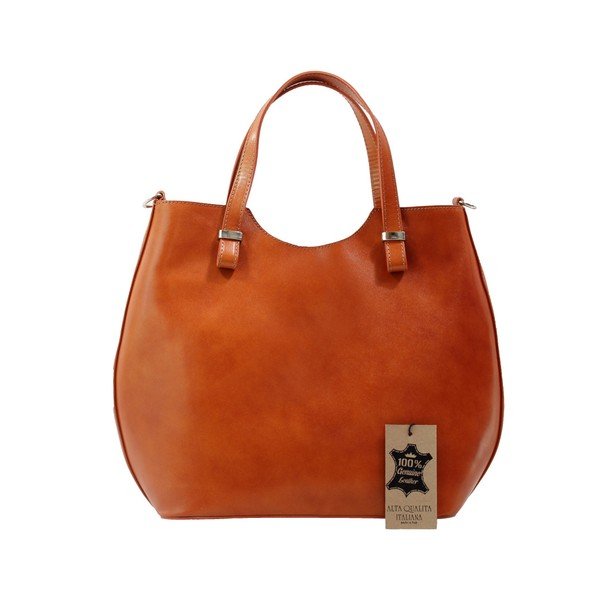 Borsa Denisse in pelle marrone cognac - Chicca Borse-image-3