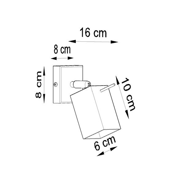 Lampada da parete nera Toscana - Sollux-image-4