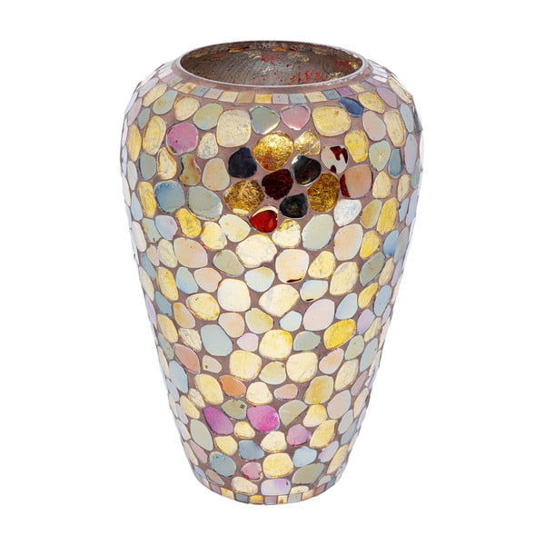 Vaso in vetro colorato Mosaico Pebbels, altezza 30 cm Mosaic Pebbles - Kare Design
