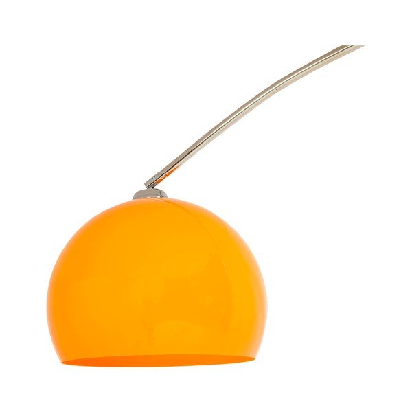 Lampada da terra con paralume arancione e base in marmo Loft - Kokoon-image-3