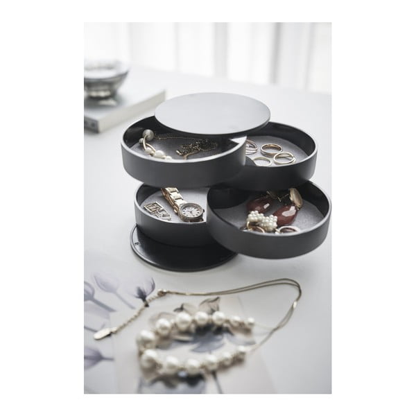 Portagioie a castello nero , ⌀ 10 cm Tower - YAMAZAKI-image-1