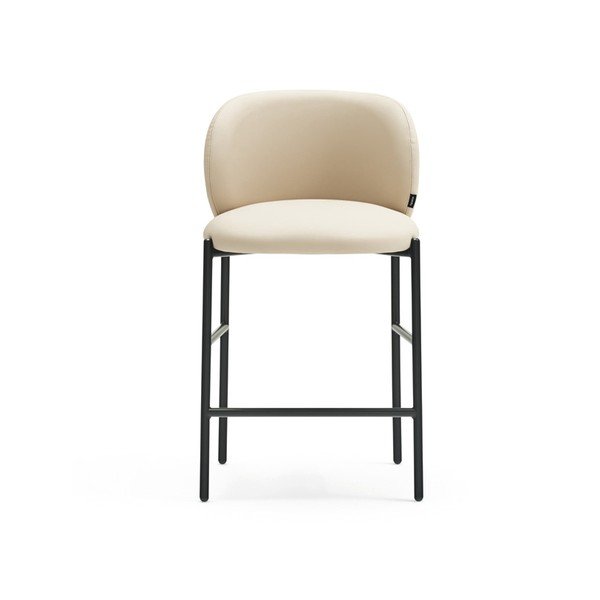 Sgabello da bar beige imbottito Mogi – Teulat-image-1