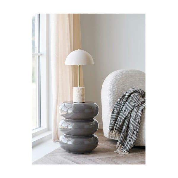 Coperta marrone in cotone riciclato 130x180 cm Adana – House Nordic-image-1