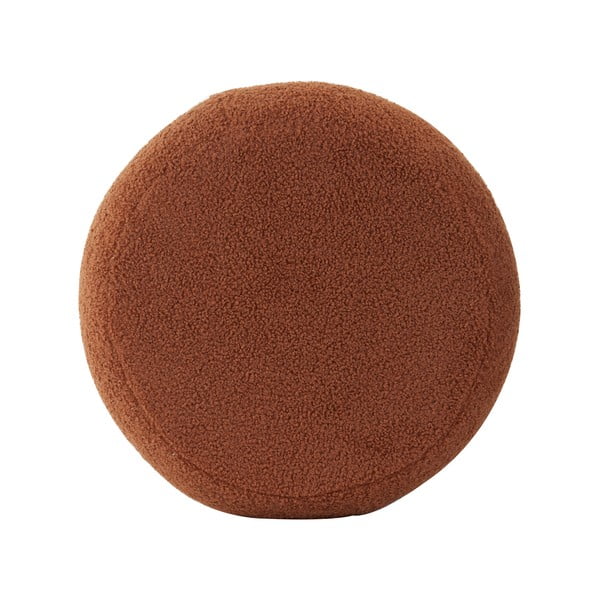 Sgabello in tessuto bouclé arancione Kimi - Light & Living-image-2