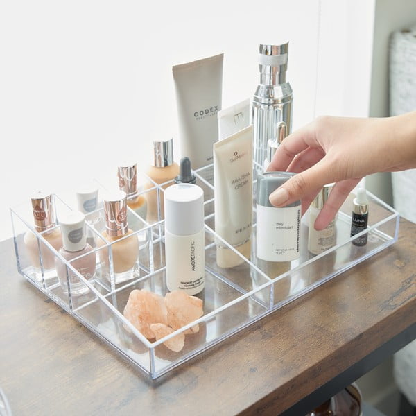 Organizzatore per cosmetici da bagno in plastica riciclata Cosmetic Station - iDesign-image-1