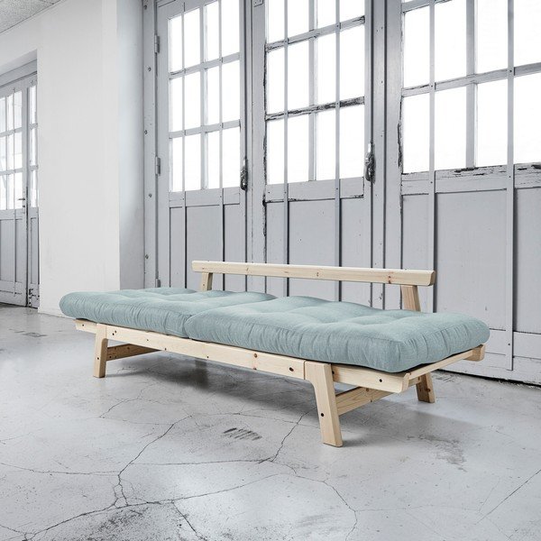 Rozkládací pohovka Karup Step Natural/Sky Blue-image-3
