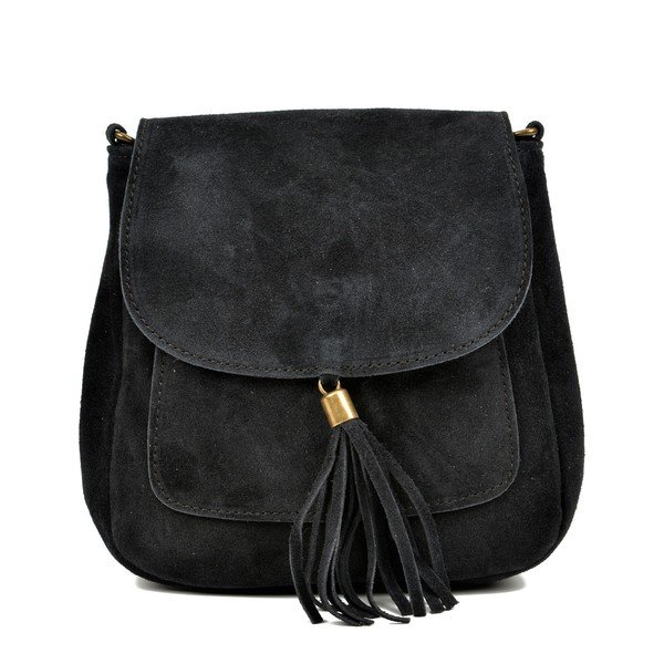 Borsa in pelle nera Ben - Anna Luchini