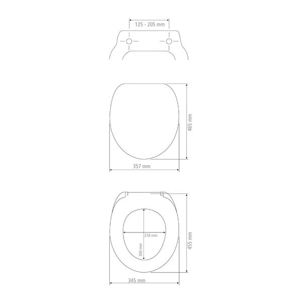 Sedile WC con chiusura Easy-Close (automatica) 34,5 x 45,5 cm Palma – Wenko-image-4