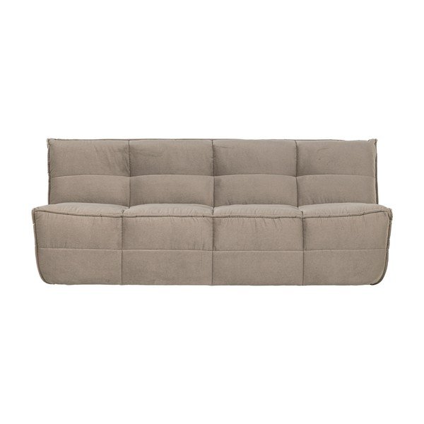 Divano grigio tortora con rivestimento in velluto 204 cm Cluster – vtwonen