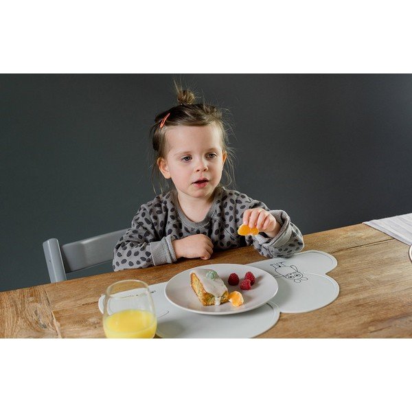 Tovaglietta in silicone grigio mouse, 49 x 27 cm - Kindsgut-image-4