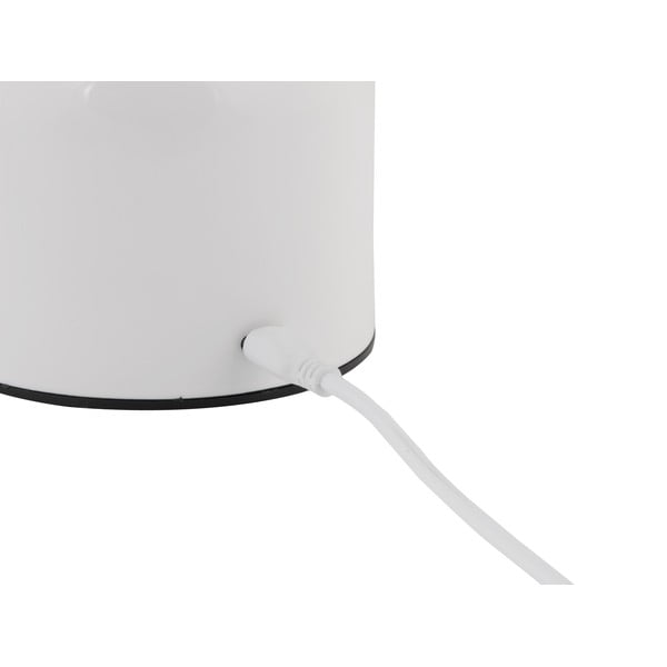 Lampada da tavolo a LED bianca con paralume in metallo (altezza 14 cm) Impetu - Leitmotiv-image-4