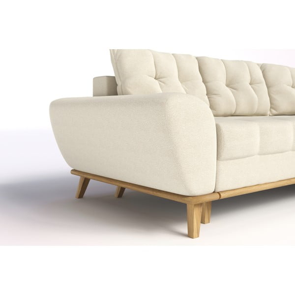 Divano letto angolare crema (penisola a destra) Balitco - Ropez-image-4