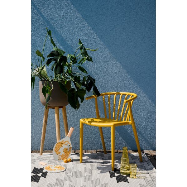 Sedia da giardino gialla Capri - Bonami Essentials-image-1