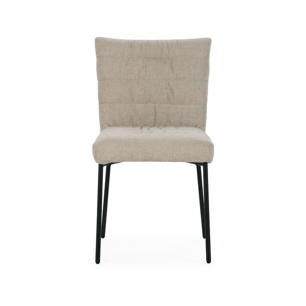 Sedie da pranzo in set beige imbottito 2 pz Naomi – MOME-image-2