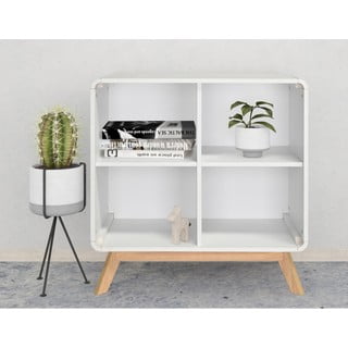 Libreria bianca 75x75 cm Cassie - Støraa