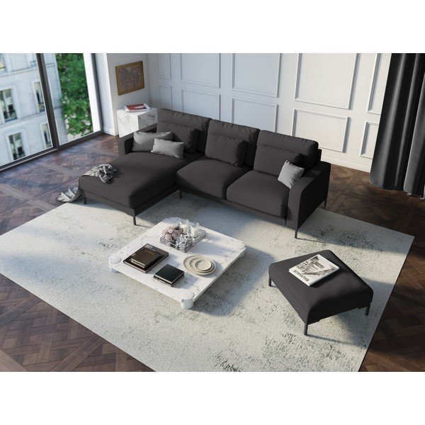 Poggiapiedi grigio scuro Seine - Interieurs 86-image-1