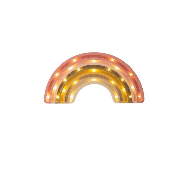 Lampada da tavolo colorata in legno di pino, larghezza 35 cm Rainbow - Little Lights