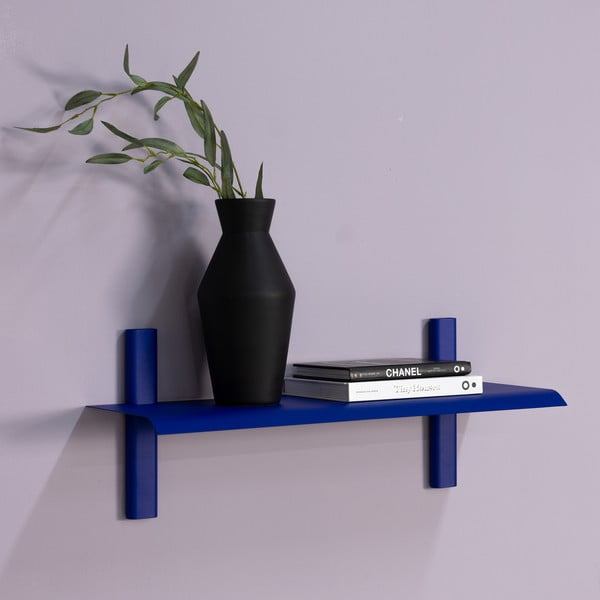 Mensola blu in metallo 60 cm Hola – Spinder Design-image-1