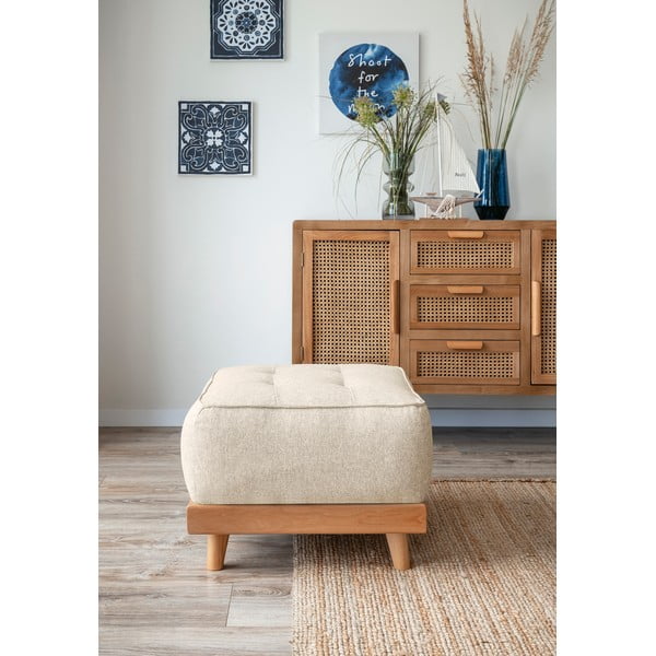 Poggiapiedi beige Dazzling Daisy - Miuform-image-1