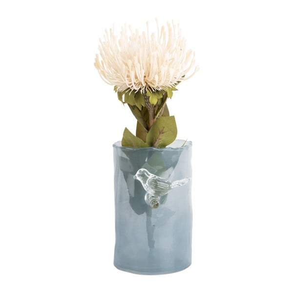 Vaso blu in vetro (altezza totale 15 cm) Bird On Branch – PT LIVING-image-2