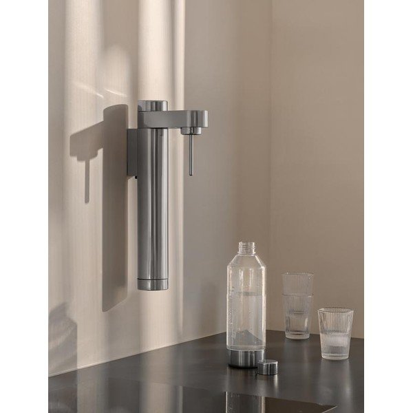 Set per bevande gassate argentata in acciaio inox Brus – Stelton-image-3