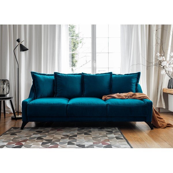 Divano in velluto blu petrolio Royal Rose - Miuform-image-2
