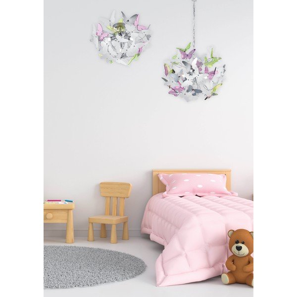 Lampada per bambini con paralume in plastica ø 45 cm Butterfly – Reality-image-3