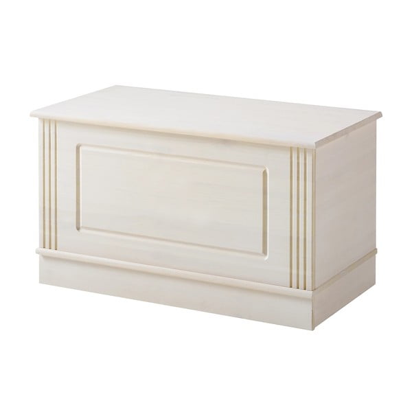 Cassapanca in legno di pino bianco 80x45 cm Anita - Støraa-image-2