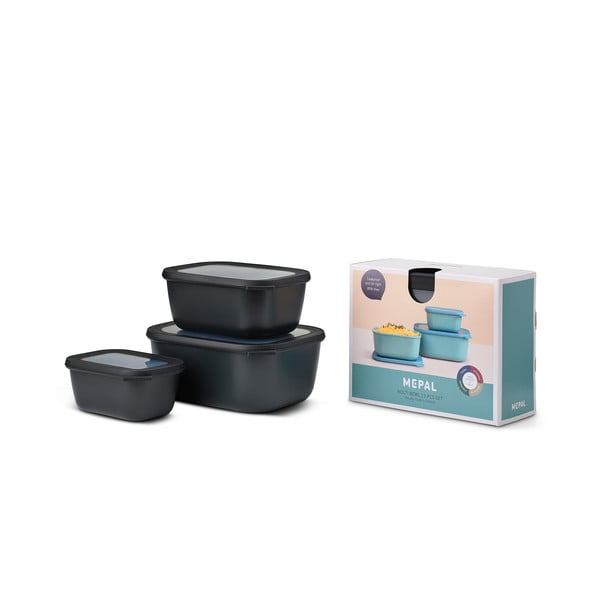Scatole per alimenti in set da 3 Cirqula - Mepal-image-2